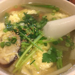 炭火焼肉 ぐら - 玉子スープ（2015.3）