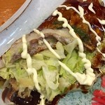 お好み焼き 都一 - 平焼をめくりました（≧∇≦）