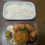 ほっともっと - 料理写真:デミグラスハンバーグ+から揚げ弁当