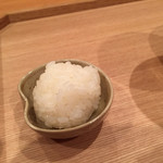 壽山 - 飯蒸し　肝ソースにいれる！旨い(ﾟ∀ﾟ)