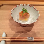 壽山 - 2015/03　ホワイトアスパラ、ほたて、赤貝