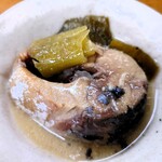 魚力 - 〈ハーフ さばみそ煮 ハーフ あじなめろう定食〉ハーフ さばみそ煮