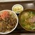 すき家 - 料理写真:とん汁味噌らーめん+牛丼•おしんこセット ¥850