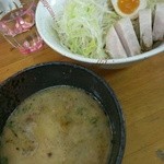 らーめん弥七 - ちゃーしゅーつけ麺(2015/3)