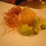 美かさ - 2015年3月　海老のアシ、空豆、ユリ根