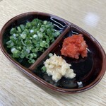 川福 - 薬味（ネギ　生姜　もみじおろし）