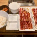 焼肉ライク - 料理写真:うす切りカルビセット+つゆだくカルビ(ハーフ)