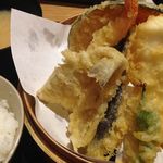 tempurakaisengofuku - 海鮮天ぷら定食　2015.02.22