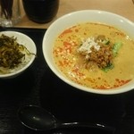 中国料理 優優 - 白ごま担々麺カレー風味＆高菜ご飯