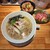 麺家 たけ田 - 料理写真:松葉蟹の焼き出汁背脂潮蕎麦と水蛸の炊き込み御飯と境港産本鮪天身