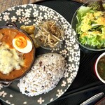 CAFE HARU - チーズハンバーグセット1200円税込