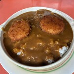 カレーハウスDON - カニクリームコロッケカレー(大盛600g)