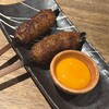 炭火やきとり ゴマメ - 月見つくね 【2本】　660円
