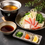 新和食料理・創作居酒屋 七つの月の夢 - 金目鯛のしゃぶしゃぶ