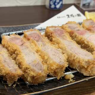 黒豚の館 - 料理写真:黒豚特上ロースカツ定食