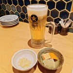 丸鶏料理と濃厚水炊き鍋 鳥肌 - 