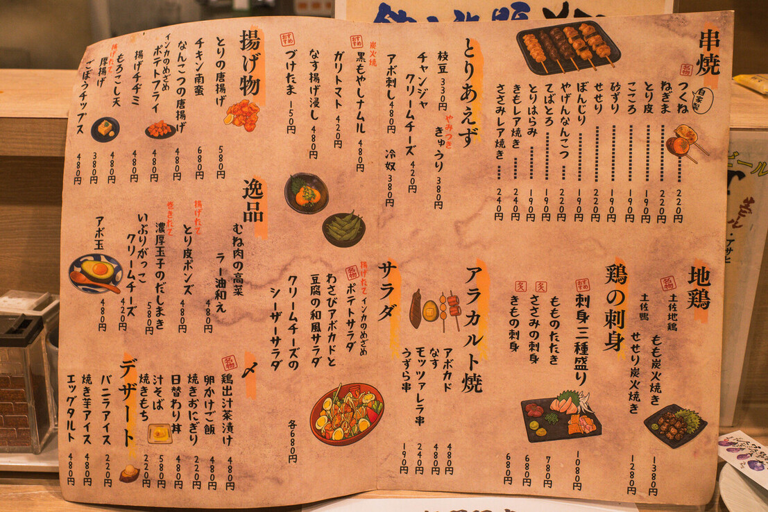 メニュー写真 : 備長炭焼き鳥 えんのば 十三西本店 - 十三/居酒屋