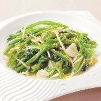 空芯菜の塩ガーリック炒め