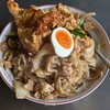 二代目蝦夷 - から揚げ焼肉丼　これで小さめ！