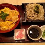 家族亭 - 料理写真:かつ丼セット蕎麦クーポン増量&卵2個=1280円