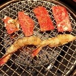 叙々苑 - 焼肉ランチに〜大好き海老がついているとは〜嬉しいなぁ〜♡‥