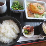 NONNOカフェレストラン - 日替わりランチ￥770、豆腐ハンバーグ