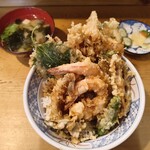 天婦羅いもや - 上天丼1250円