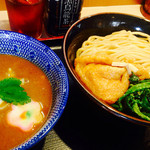 らー麺土俵 鶴嶺峰 - つけ麺幕内トッピングもち巾着