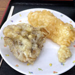 安藤製麺 - まいたけ天（120円）＆とり天（120円）