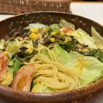 SPAGHETTI　KAKEHASHI - ■シメジのサラダスパゲッティ大盛＋粉チーズ¥1,900