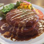 うさぎと葉っぱ