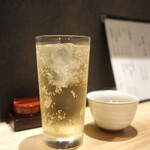 うなぎ たかしろ - ハイボール ニッカフロンティア & お茶