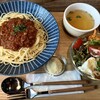 mamemaru+ - 私がオーダーした「ミートパスタ・サラダ＆スープ付き」