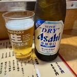 屋台 ぴょん吉 - アサヒスーパードライ中瓶