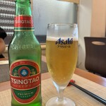 チャイナ食堂 龍福KITCHEN - 初めて見る青島ビール｡