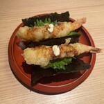 麺匠の心つくし つるとんたん - 海老天寿司　1,080円