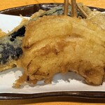 天ぷら 佐和屋 - 料理写真:第1陣、なす、玉ねぎ、じゃがいも♫