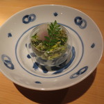 器楽亭 - 鯛皮と春野菜、土佐酢で