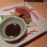 器楽亭 - 和牛のカイノミのカツ