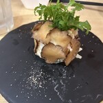 居酒屋鳥のぶ - いぶりがっこのポテサラ