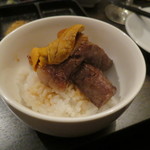 SATOブリアン - シャトーブリアンと雲丹のご飯1