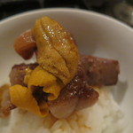 SATOブリアン - シャトーブリアンと雲丹のご飯2