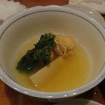 Oaji Shokudou - 若筍と鯛の子の焚き合わせ