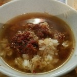 成吉思汗 だるま - 〆のお茶漬けです（２０１５年２月）。