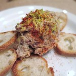 アミニマ - サバのリエット、レモンとかんずり風味