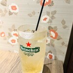 天ぷらとおでん個室居酒屋 天串 - ノンアルコール、梅酒のソーダ割り