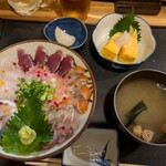 こごみ庵 - 「海鮮丼」一式