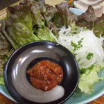 塩バラについてくる野菜