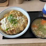 かつや - 料理写真:2個玉カツ丼・とん汁