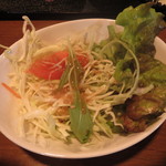 谷中春朗 - パスタセットのサラダ